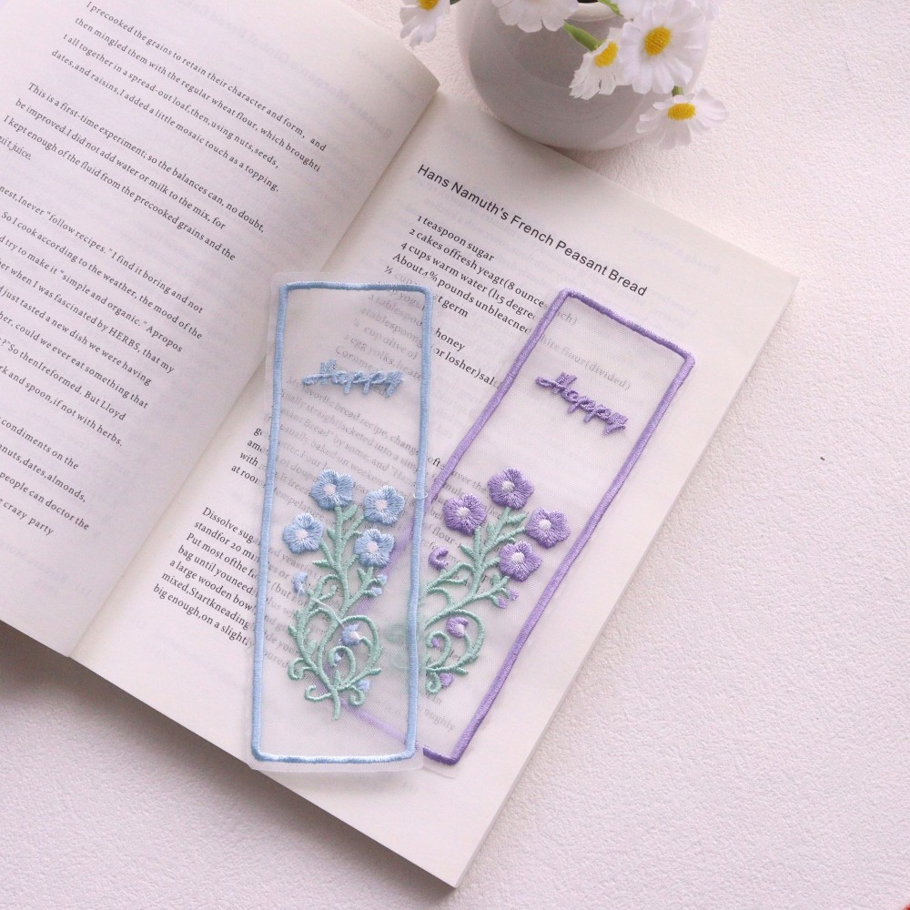Creative Transparent Organza B - Dried Flower Bookmark 评论和价格