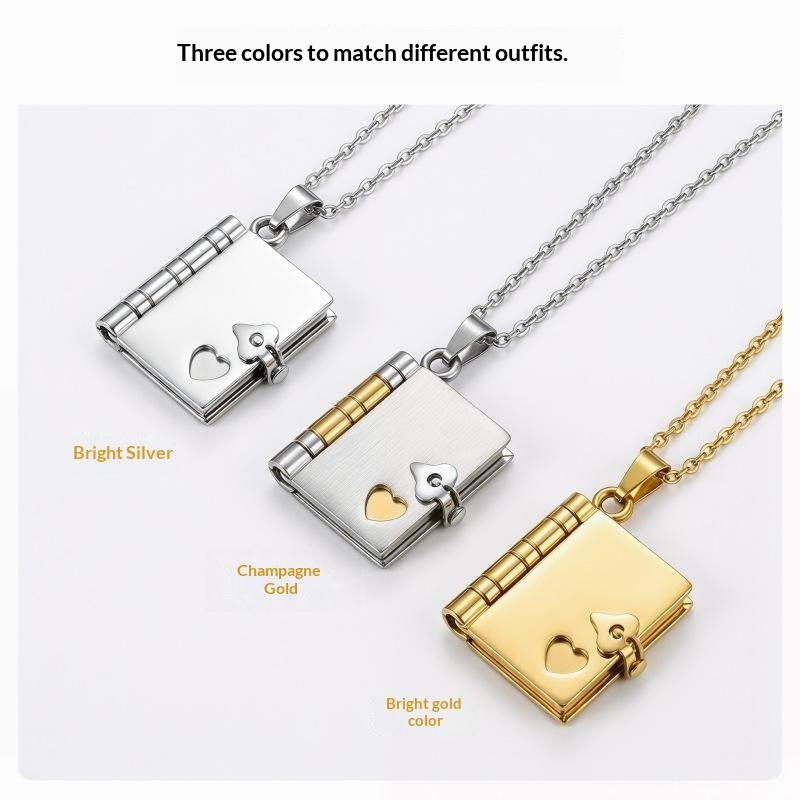 Envelope Necklace Custom Text  - Custom Photo Book 评论和价格