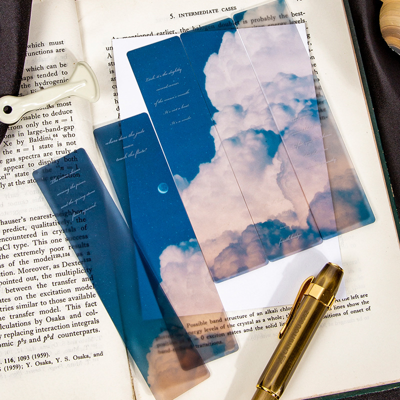 5PCS Space Roaming Matte PET B - Dried Flower Bookmark 评论和价格